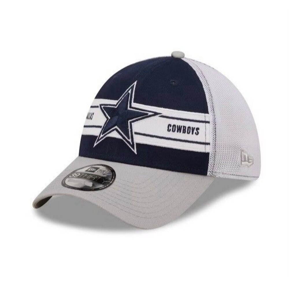 Dallas Cowboys New Era NFL 39THIRTY Hat Cap Men S / M Flex Fit NWT Mesh back